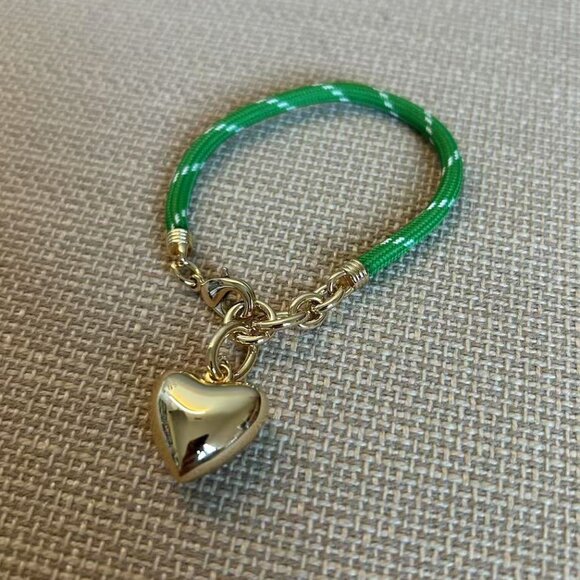 Roxanne Assoulin Happy Cord Bracelet with Gold Heart Charm - Picture 3 of 8